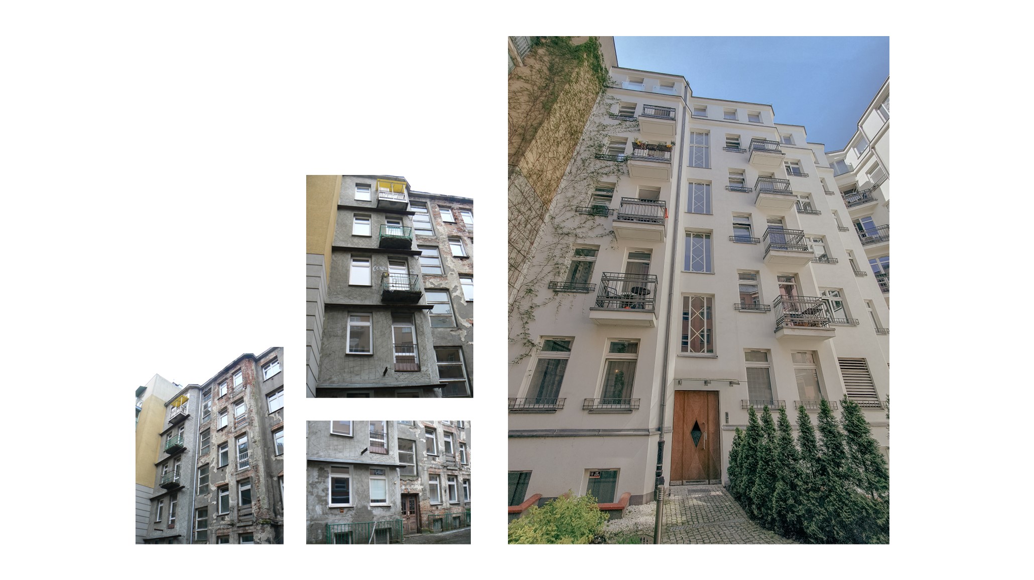 	 Górnośląska 7A projekt przebudowa nadbudowa remont Fenix Proart art-deco zig-zag modernizm wnętrza elewacja wewnętrzna Anna Rostkowska Piotr Kilanowski